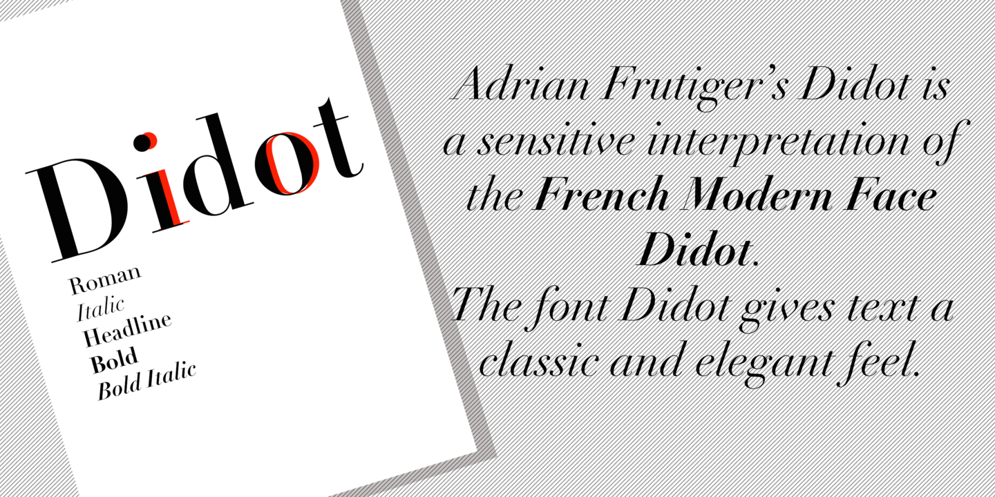 Пример шрифта Linotype Didot Pro Bold